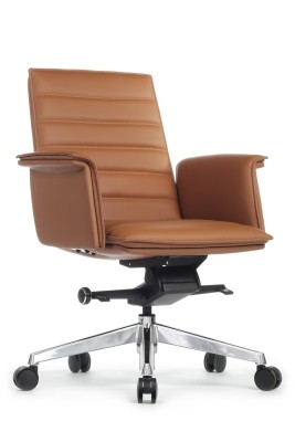 Кресло для персонала Riva Design Rubens-M В1819-2 светло-коричневая кожа